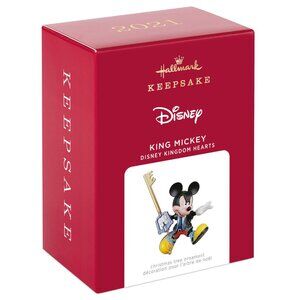 New! King Mickey Mouse Kingdom Hearts Hallmark Keepsake Christmas Ornament 2021